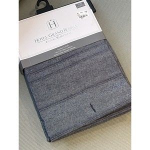 New Hotel Grand Royale Ambrosia Navy Fabric Luxury Shower Curtain Cotton Blend